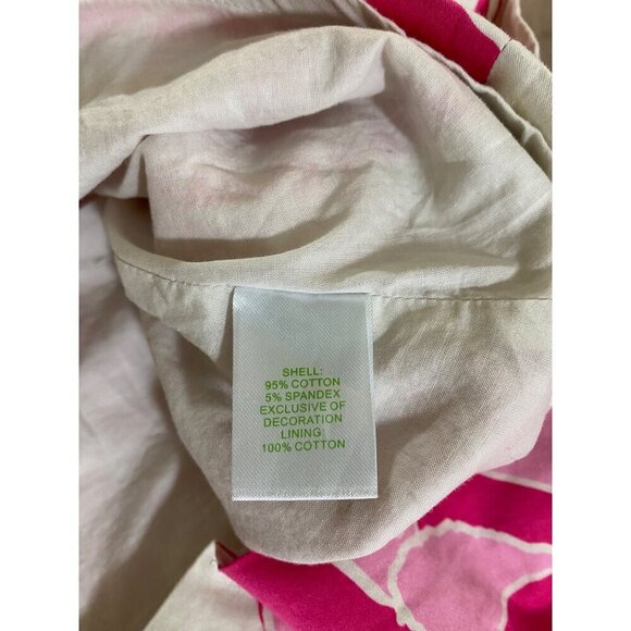 Lilly Pulitzer Women's Kaya Cameo White Pink Printed Dress - 8 - Picture 13 of 14